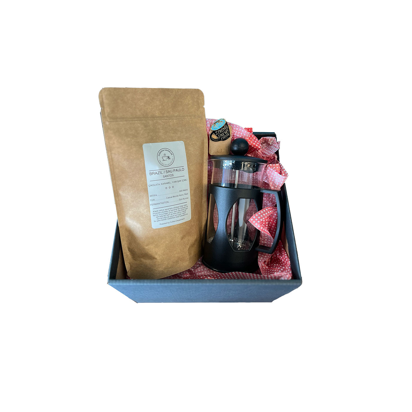 French Press Hediye Seti - Olmadık Kahveler