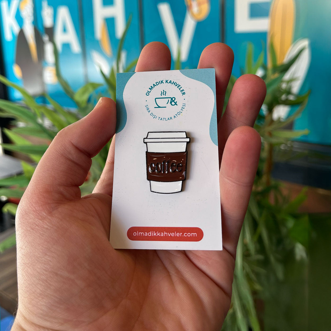 Take Away Kahve Rozet - Pin - Olmadık Kahveler